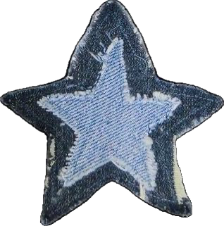 Textura de ganga reciclada para o fundo de Star Charm